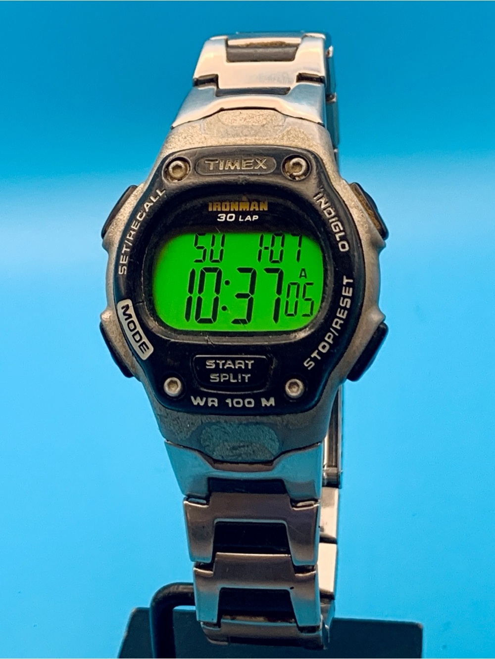 TIMEX IRONMAN Men’s Vintage 2006 Digital Wristwatch Chrono Timer Works New Batt